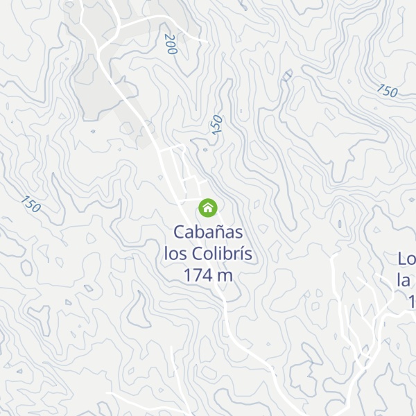 Map of Cabañas los Colibrís