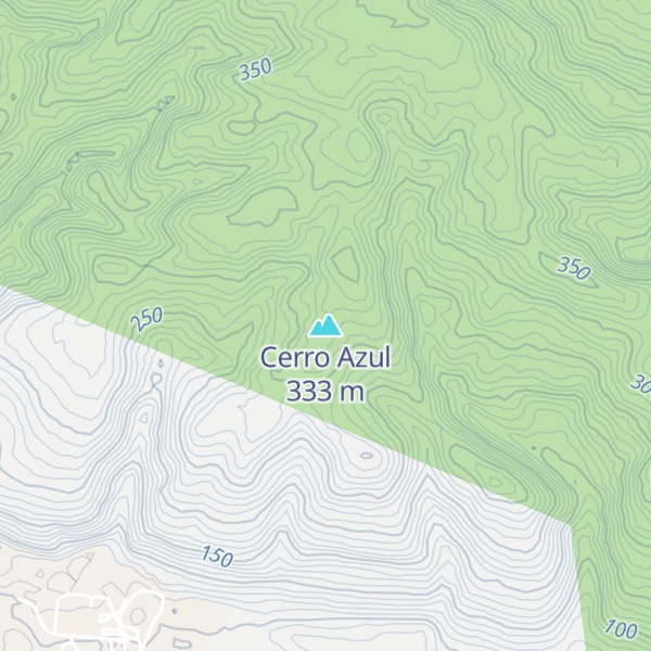 Map of Cerro Azul