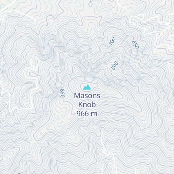 Map of Masons Knob
