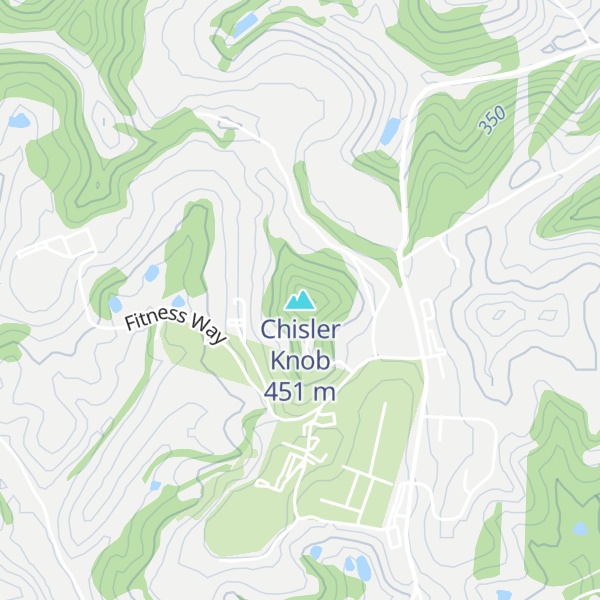 Map of Chisler Knob