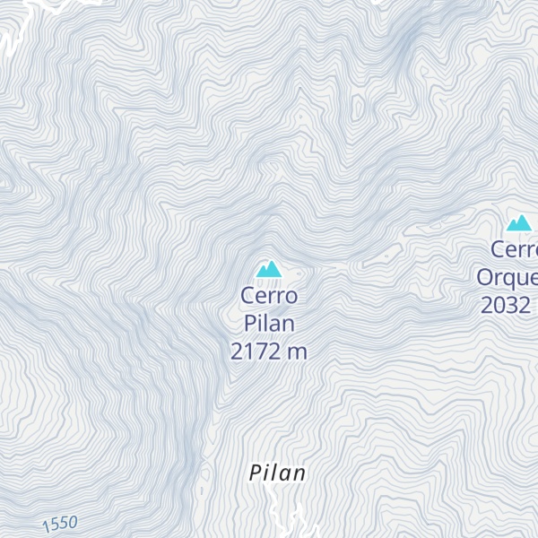 Map of Cerro Pilan