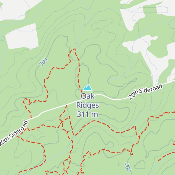 Map of Oak Ridges
