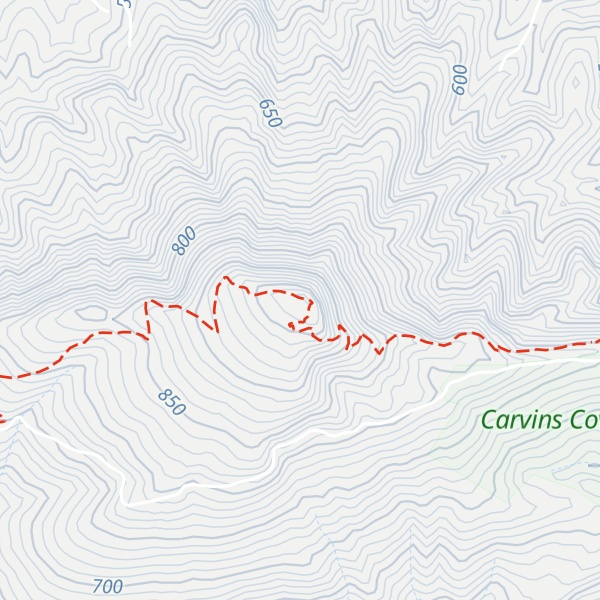 Map of McAfee Knob