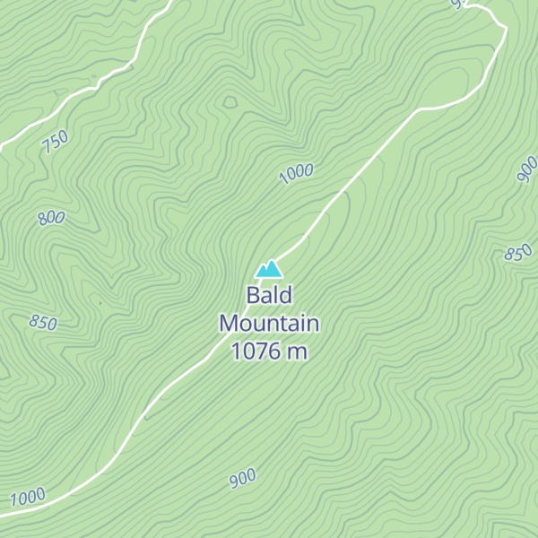Map of Bald Mountain