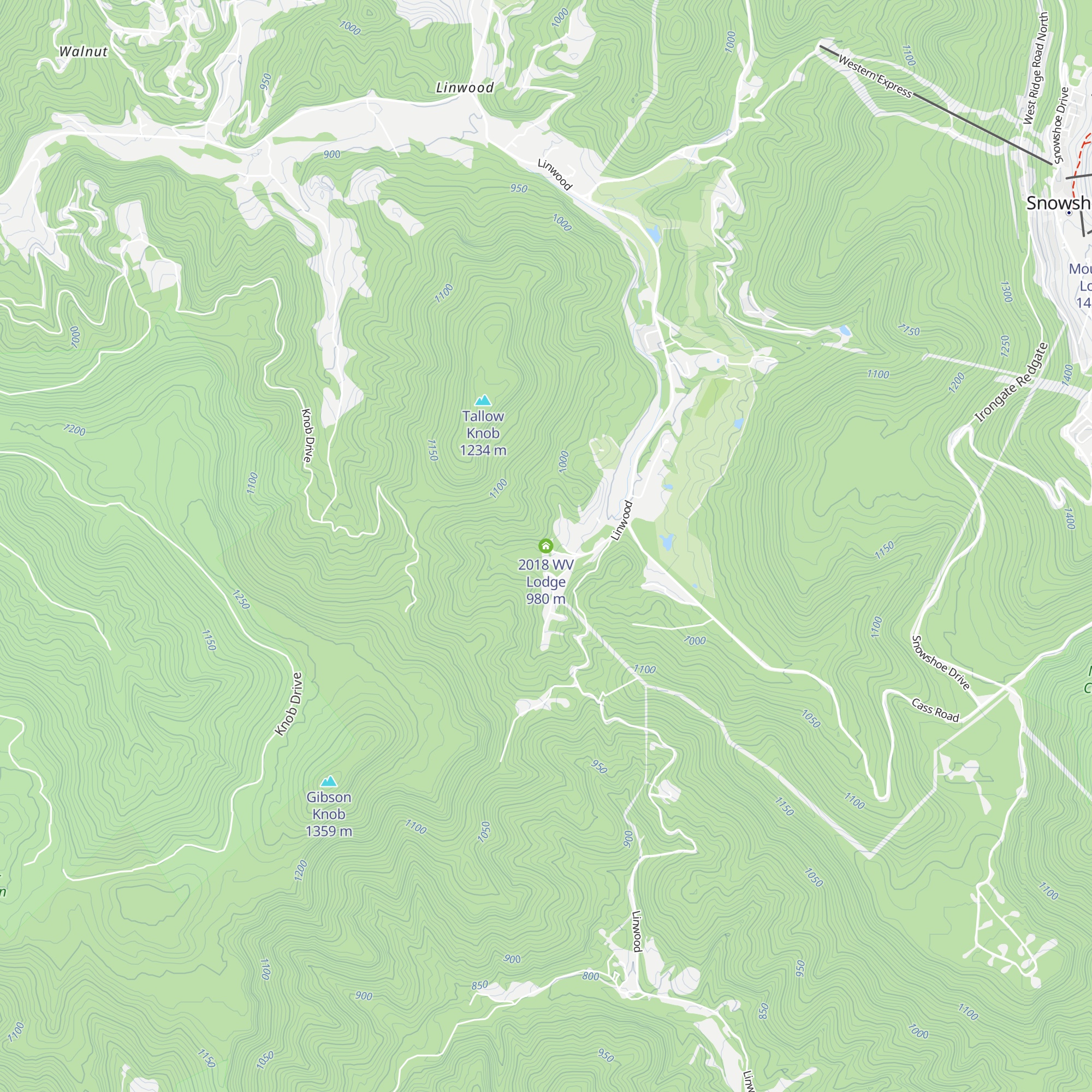 2018 WV Lodge map