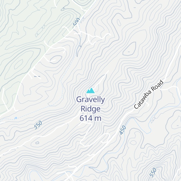 Map of Gravelly Ridge