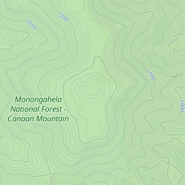 Map of Cloverlick Mountain