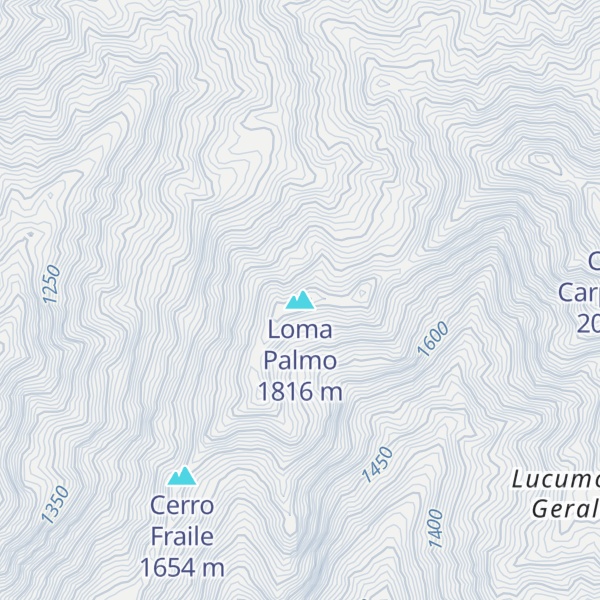 Map of Loma Palmo