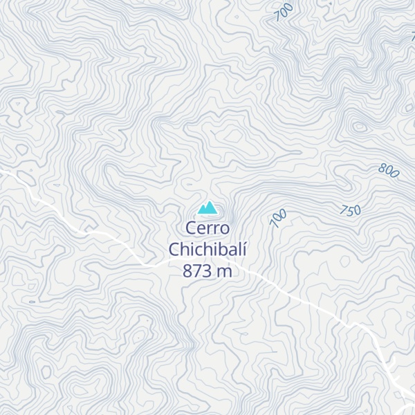 Map of Cerro Chichibalí