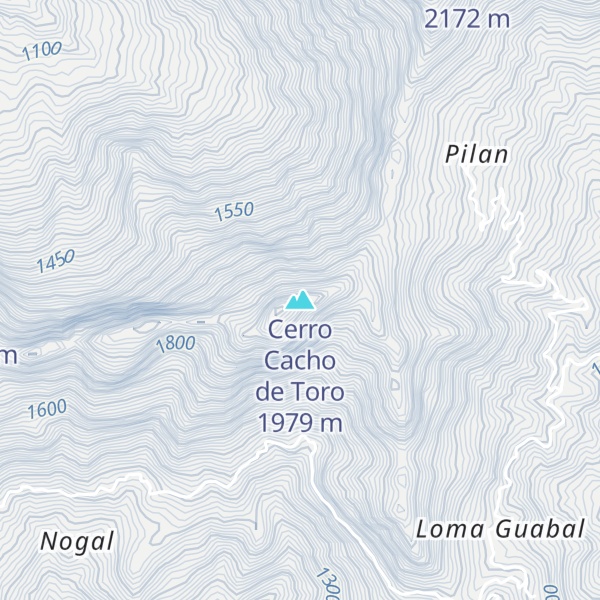 Map of Cerro Cacho de Toro