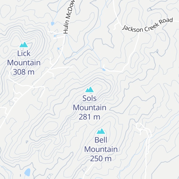 Map of Sols Mountain