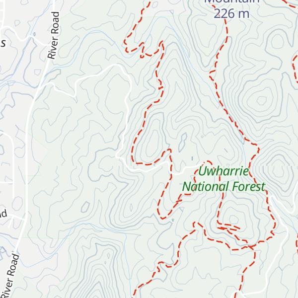 Map of Walker Mountain