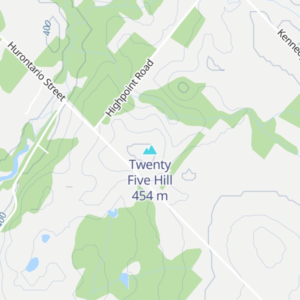 Map of Twenty Five Hill