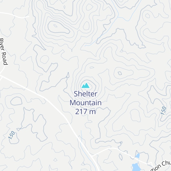 Map of Shelter Mountain