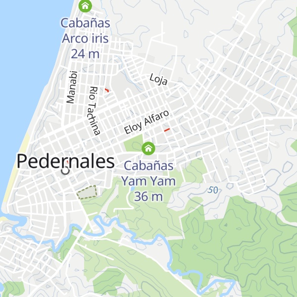 Map of Cabañas Yam Yam