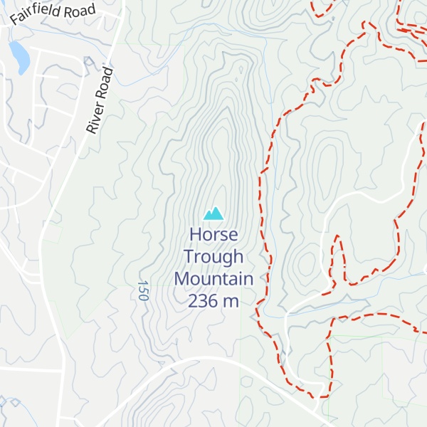 Map of Horse Trough Mountain