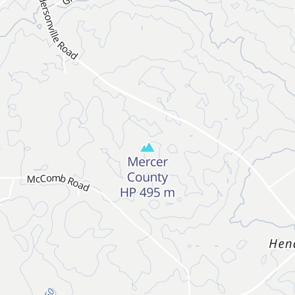 Map of Mercer County HP