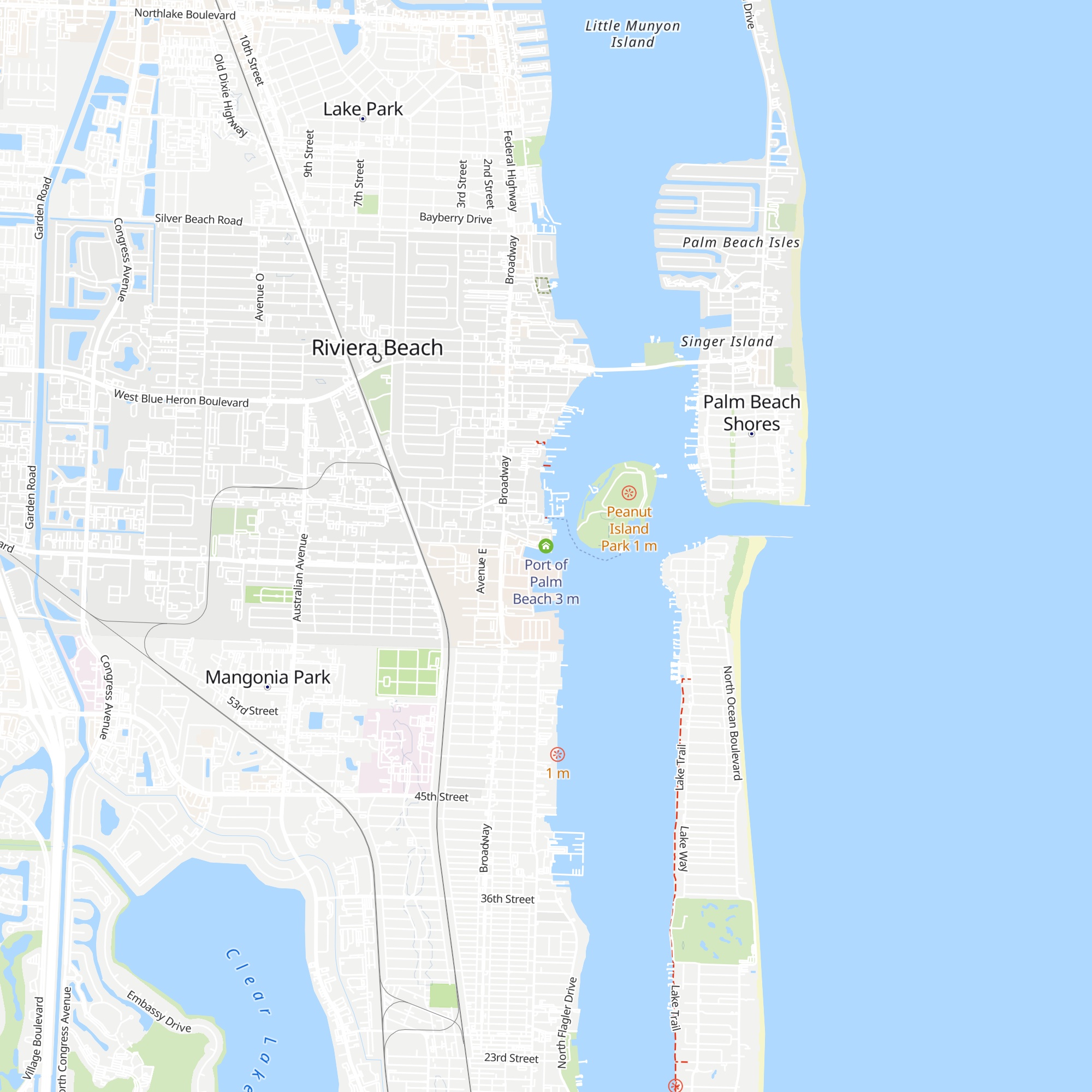 Port of Palm Beach map