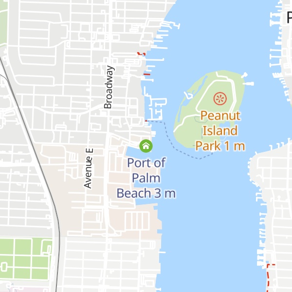 Map of Port of Palm Beach