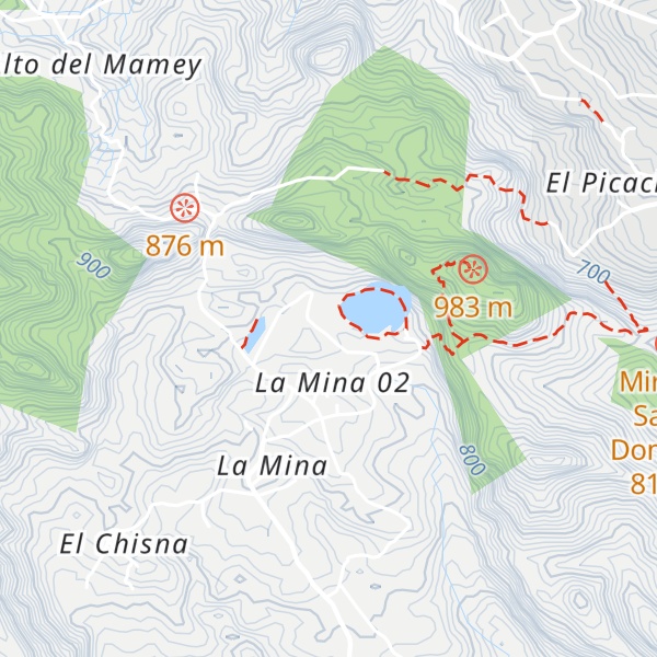 Map of Cabañas La Encantada