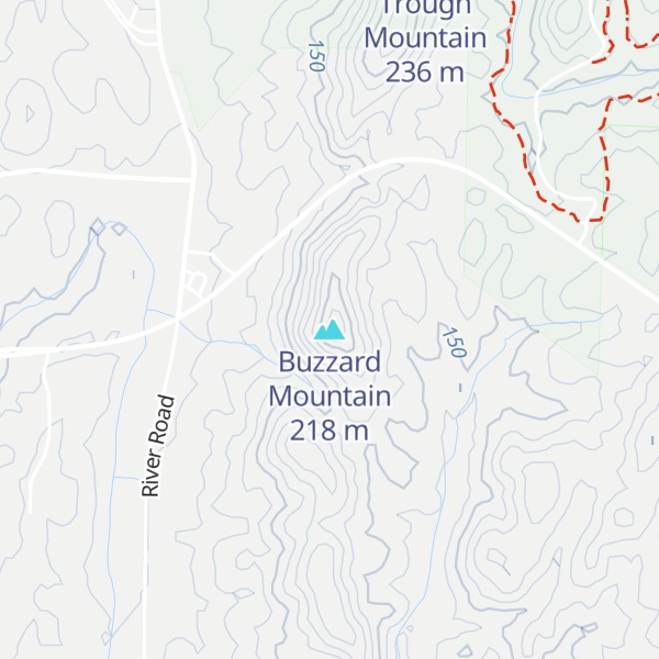 Map of Buzzard Mountain