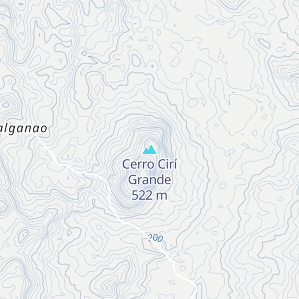 Map of Cerro Cirí Grande