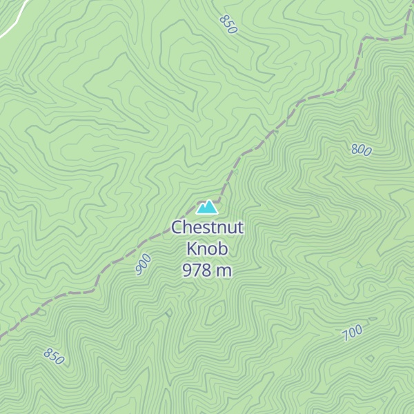 Map of Chestnut Knob