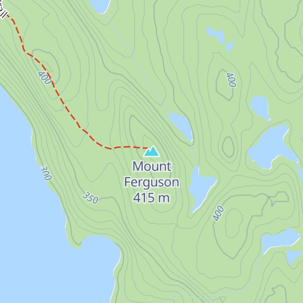 Map of Mount Ferguson