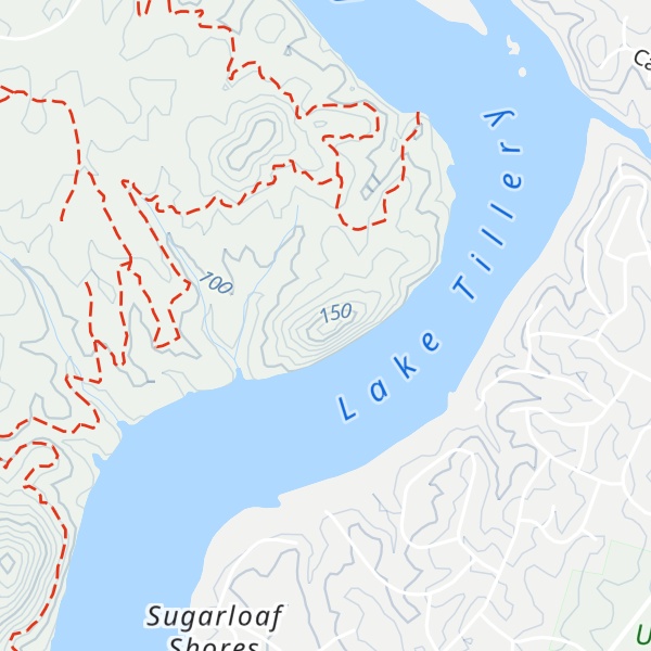 Map of Mill Mountain