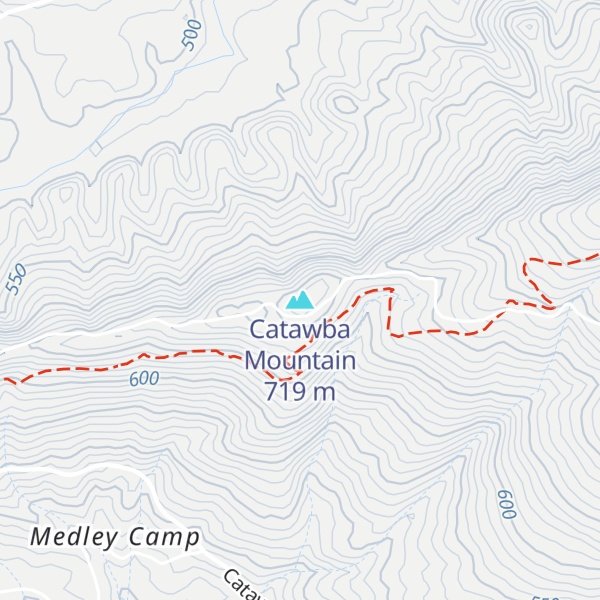 Map of Catawba Mountain