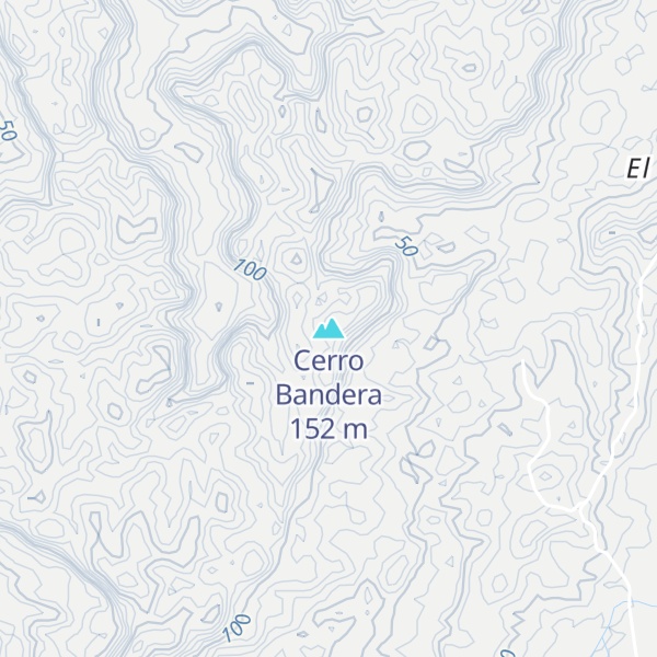 Map of Cerro Bandera