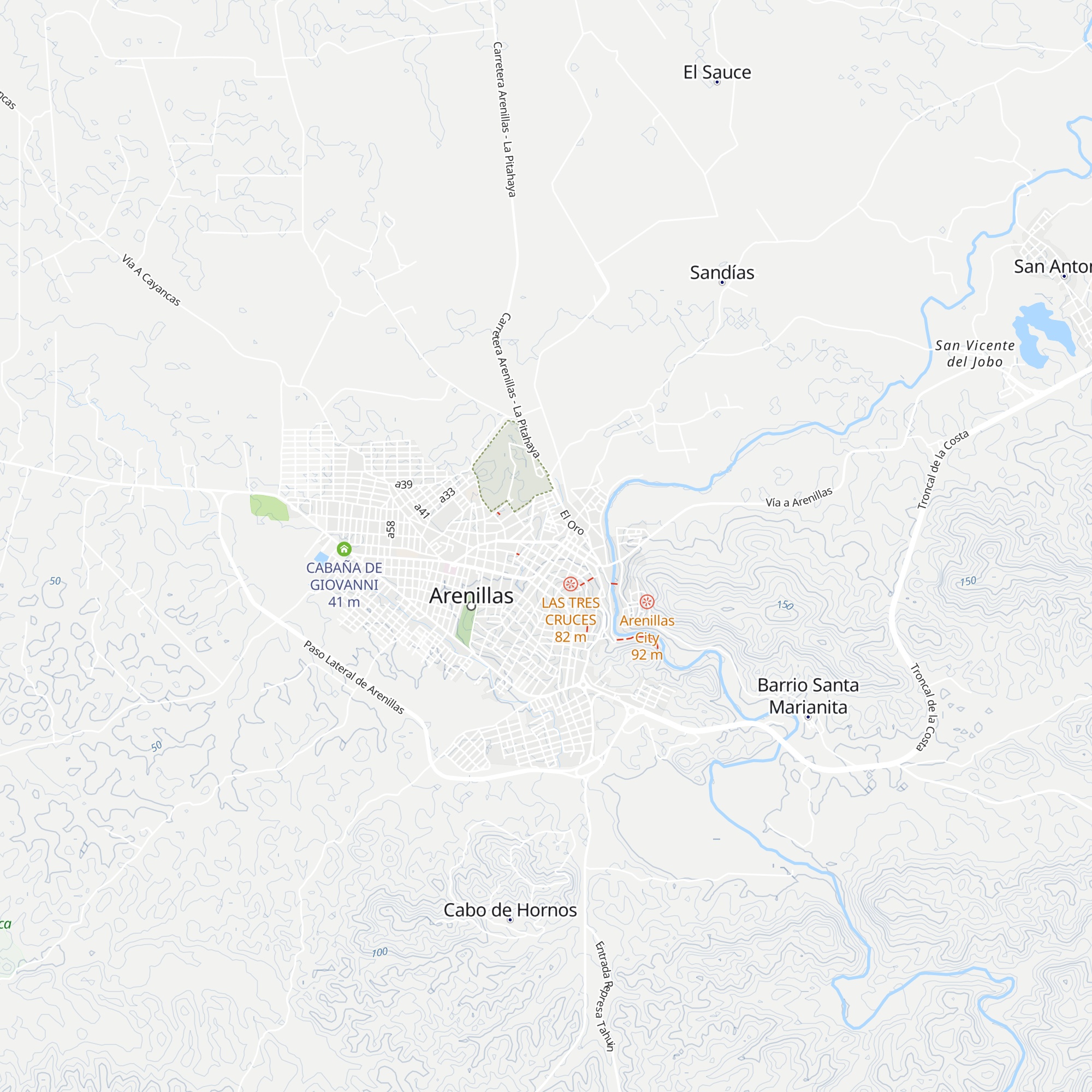 Residencia Jumbo Rivas map