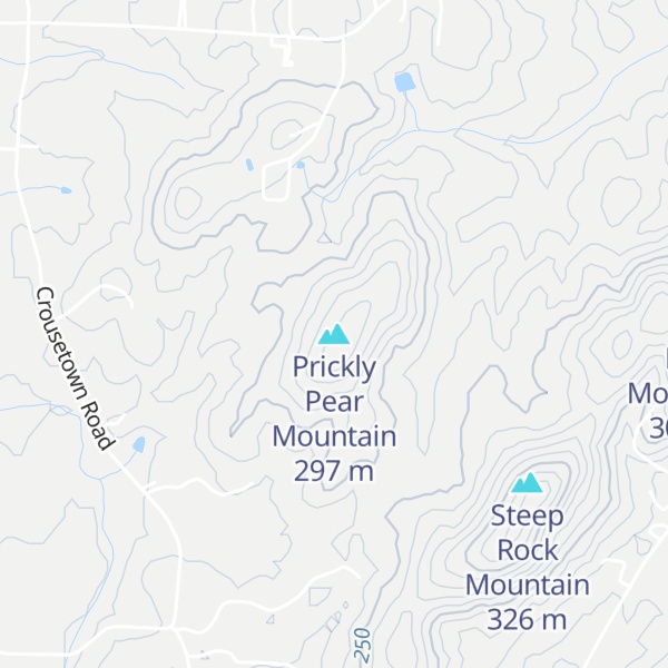 Map of Prickly Pear Mountain