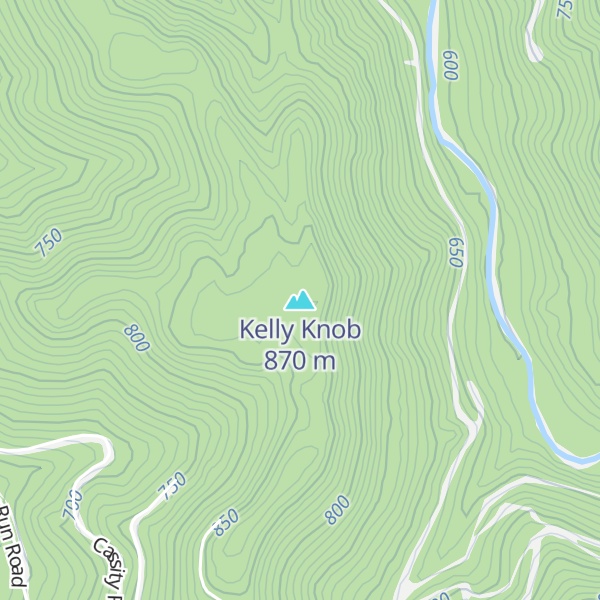 Map of Kelly Knob