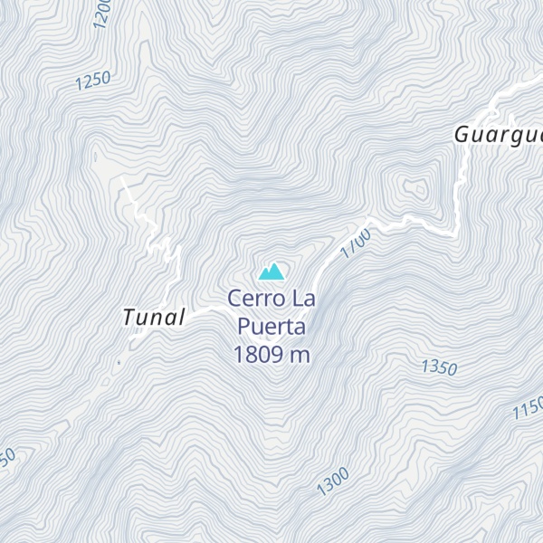 Map of Cerro La Puerta