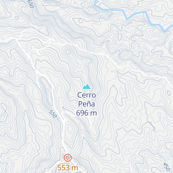 Map of Cerro Peña