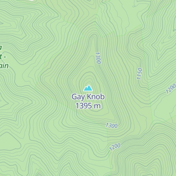Map of Gay Knob