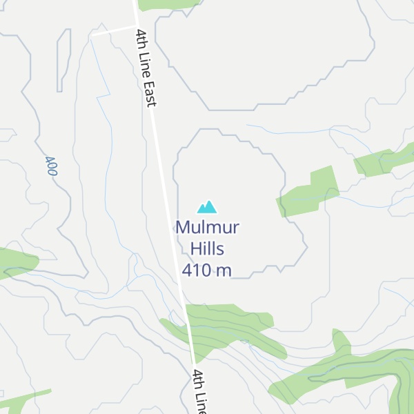 Map of Mulmur Hills
