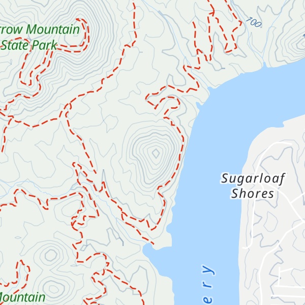 Map of Tater Top Mountain