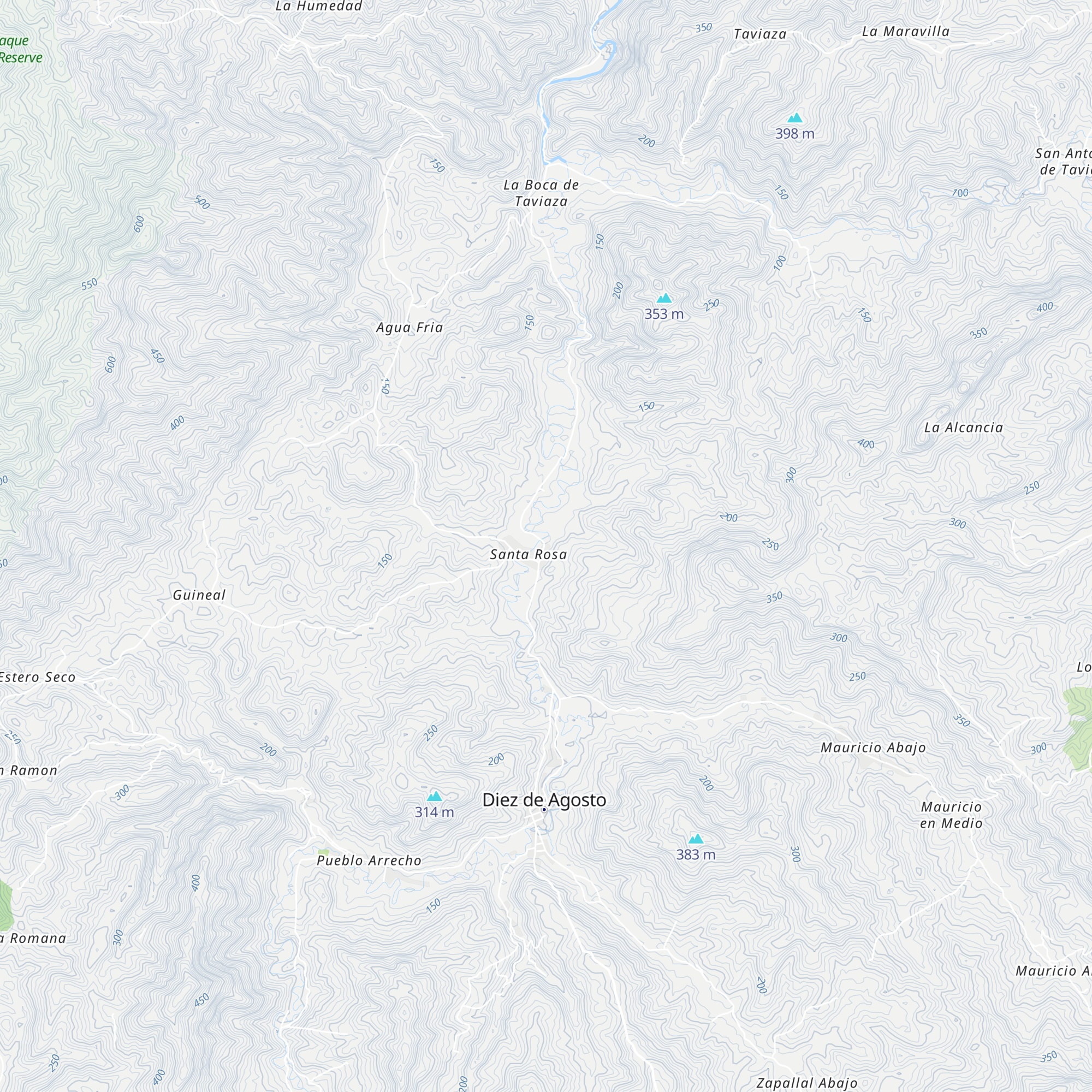 Familia García Muñoz map