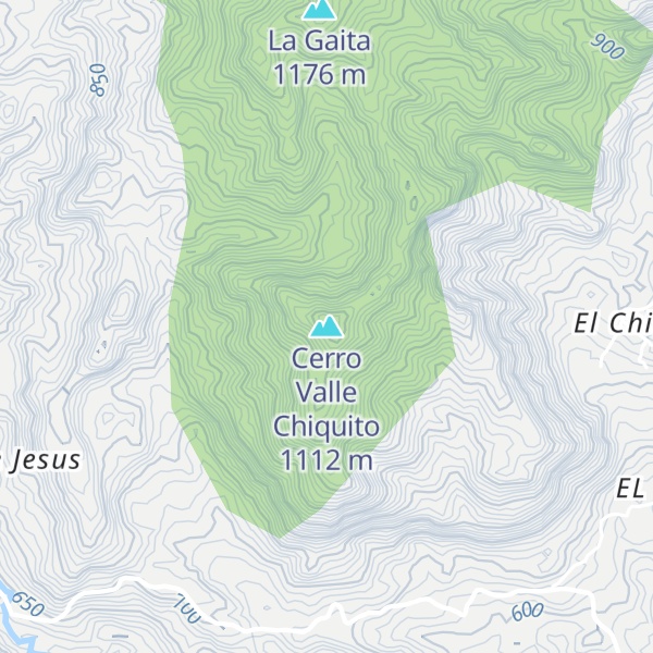 Map of Cerro Valle Chiquito