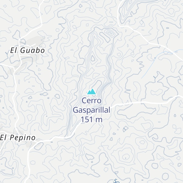 Map of Cerro Gasparillal