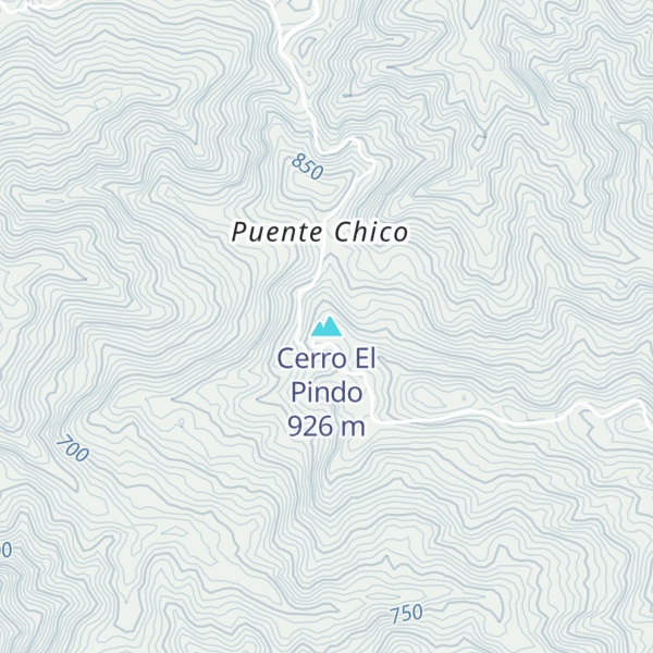 Map of Cerro El Pindo
