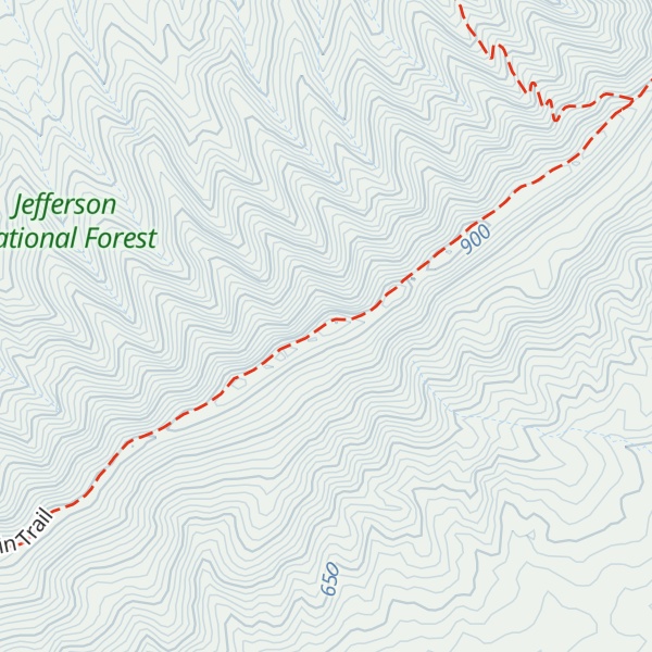 Map of North Mountain