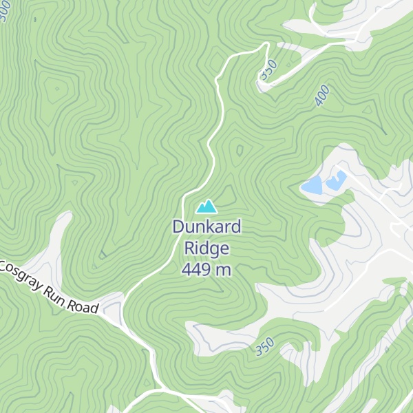 Map of Dunkard Ridge