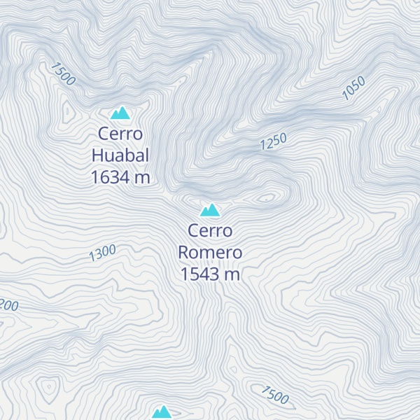 Map of Cerro Romero
