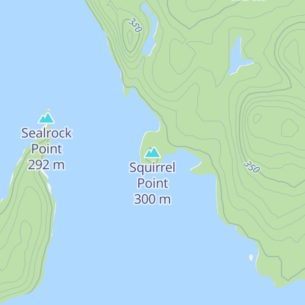 Map of Squirrel Point