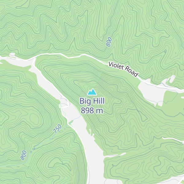Map of Big Hill