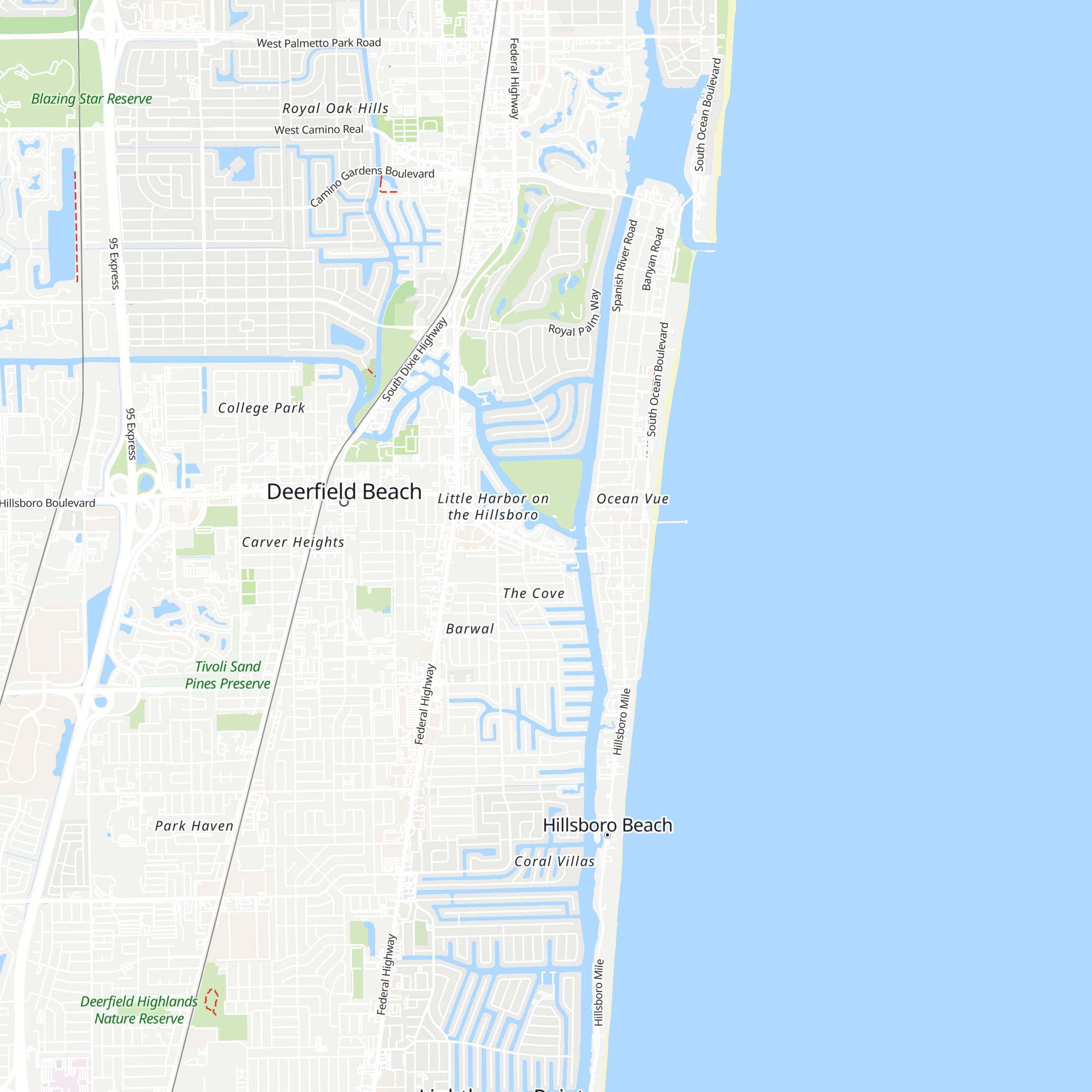 Deerfield Beach Chamber of Commerce map