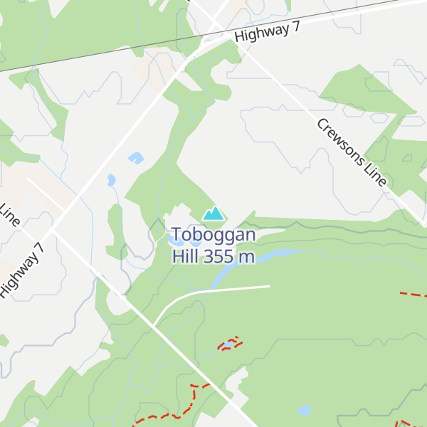 Map of Toboggan Hill